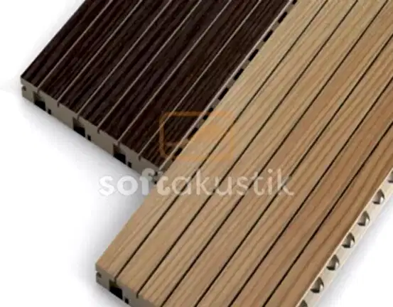 akustik-ahsap-derzli-tavan-paneli-kutuphaneler